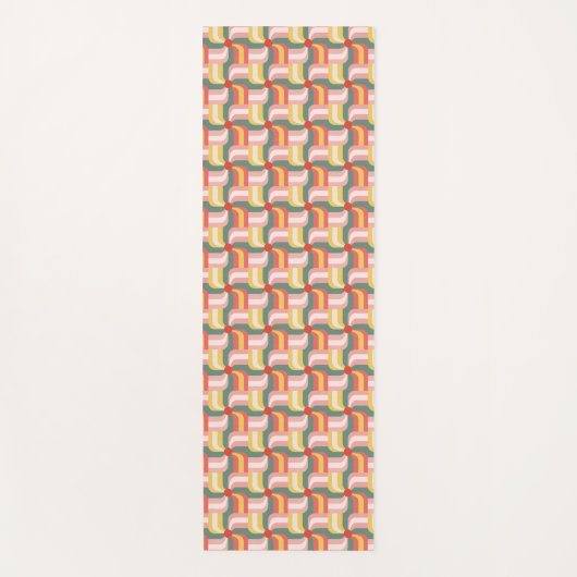 Abstrakte Pinwheels Yogamatte (Vorderseite)