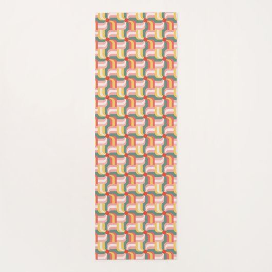 Abstrakte Pinwheels Yogamatte (Rückseite)