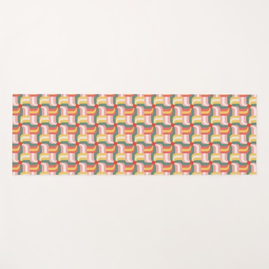 Abstrakte Pinwheels Yogamatte (Vorderseite (Horizontal))
