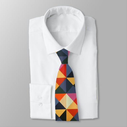 Abstrakte Pixel-Krawatte Krawatte (Gebunden)