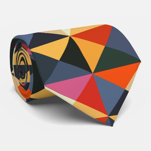 Abstrakte Pixel-Krawatte Krawatte (Gerollt)