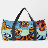 Abstrakte Planeten Duffle Bag (Rückseite)