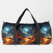 Abstrakte Planeten Duffle Bag (Rückseite)