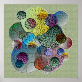 Abstrakte Planeten Poster (Vorne)