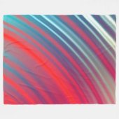 Abstrakte Planeten Rings Fleecedecke (Vorderseite (Horizontal))