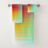 Abstrakte Plasma-Feldfarben für die Wiedereinführu Badhandtuch Set (Insitu)