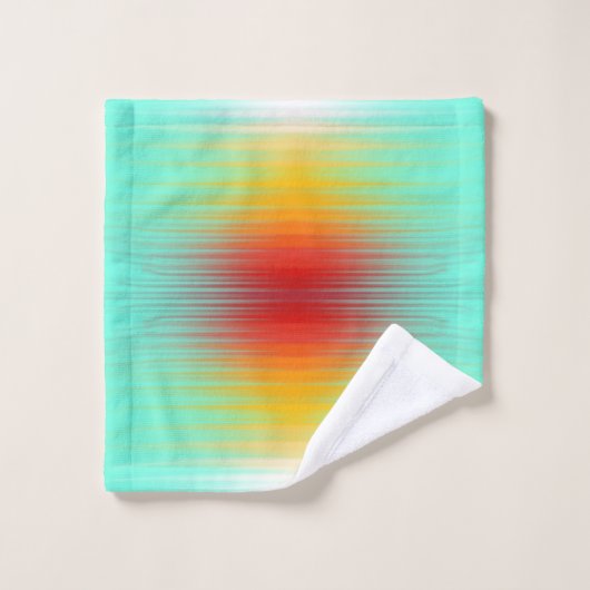 Abstrakte Plasma-Feldfarben für die Wiedereinführu Badhandtuch Set (Waschlappen)