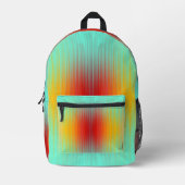 Abstrakte Plasma-Feldfarben für die Wiedereinführu Bedruckter Rucksack (Vorderseite)