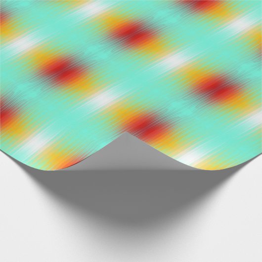 Abstrakte Plasma-Feldfarben für die Wiedereinführu Geschenkpapier (Ecke)