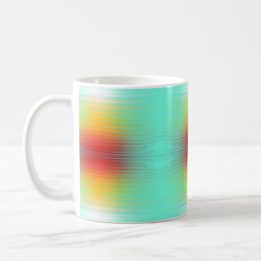 Abstrakte Plasma-Feldfarben für die Wiedereinführu Kaffeetasse (Links)