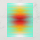 Abstrakte Plasma-Feldfarben für die Wiedereinführu Postkarte (Vorderseite)