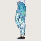 Abstrakte Platinen für blaues Wasser Leggings (Links)