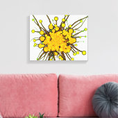 Abstrakte Platsche Kunst Leinwanddruck (Insitu (Wohnzimmer))