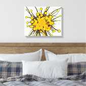 Abstrakte Platsche Kunst Leinwanddruck (Insitu (Schlafzimmer))
