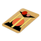 Abstrakte Plattformen, Säulen und Kreise Magnet (Linke Seite)