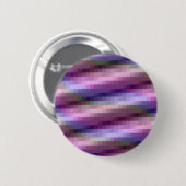 Abstrakte Plätze in Lila, rosa und blau Button (Vorne & Hinten)