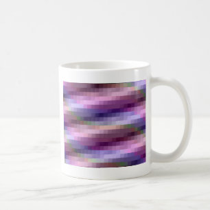 Abstrakte Plätze in Lila, rosa und blau Kaffeetasse