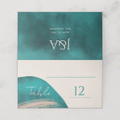 Abstrakte Platzkarte (Außenseite Aufgefaltet)