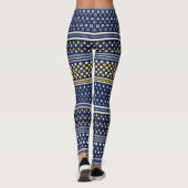abstrakte Polargrenzen Leggings (Rückseite)
