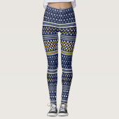 abstrakte Polargrenzen Leggings (Vorderseite)