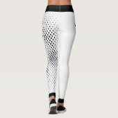 Abstrakte Polka Dot Skulls Leggings (Rückseite)