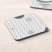 Abstrakte Polka Dots h11 Getränkeuntersetzer (Linke Seite)