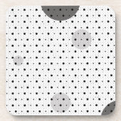 Abstrakte Polka Dots h11 Getränkeuntersetzer (Vorderseite)