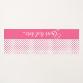 Abstrakte Polka dots rosa Textur.Text. Yogamatte (Vorderseite (Horizontal))