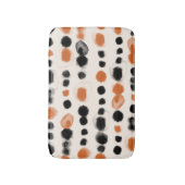 Abstrakte Polka Punkte: Aquarellgeometrie. Badematte (Vorderseite Vertikal)