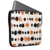 Abstrakte Polka Punkte: Aquarellgeometrie. Laptopschutzhülle (Vorne Rechts)