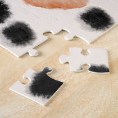 Abstrakte Polka Punkte: Aquarellgeometrie. Puzzle (Seite)