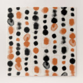 Abstrakte Polka Punkte: Aquarellgeometrie. Puzzle (Horizontal)