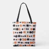 Abstrakte Polka Punkte: Aquarellgeometrie. Tasche (Rückseite)
