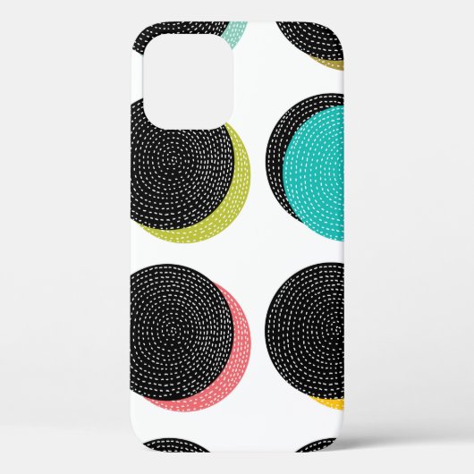 Abstrakte Polka-Punkte im Stil der Case-Mate iPhone Hülle (Rückseite)