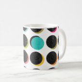 Abstrakte Polka-Punkte im Stil der Kaffeetasse (VorderseiteRechts)
