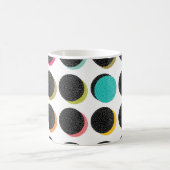 Abstrakte Polka-Punkte im Stil der Kaffeetasse (Mittel)