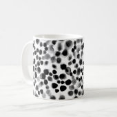 Abstrakte Polka-Punkte nahtlos Kaffeetasse (Vorderseite Links)
