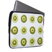 abstrakte Polkapunkte Laptopschutzhülle (Vorne Rechts)