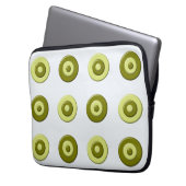 abstrakte Polkapunkte Laptopschutzhülle (Vorderseite Links)