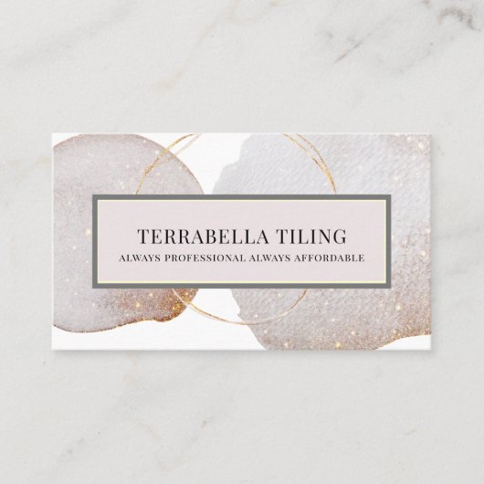 Abstrakte Polsterfußkarte Visitenkarte (Vorderseite)