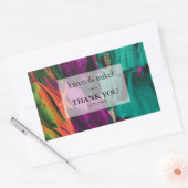 Abstrakte Polsterung Rechteckiger Aufkleber (Umschlag)