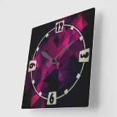 Abstrakte polygonale Polygeometrie Quadratische Wanduhr (Winkel)