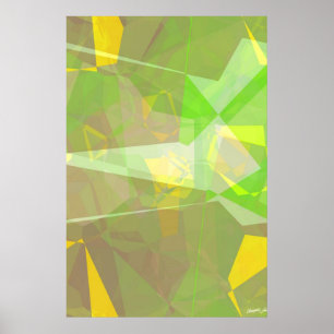 Abstrakte Polygone 141 Poster