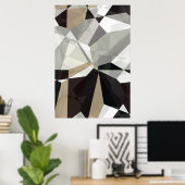 Abstrakte Polygone 212 Poster (Heimbüro)