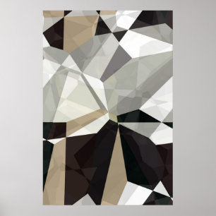 Abstrakte Polygone 212 Poster