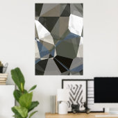 Abstrakte Polygone 214 Poster (Heimbüro)