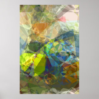 Abstrakte Polygone 224 Poster