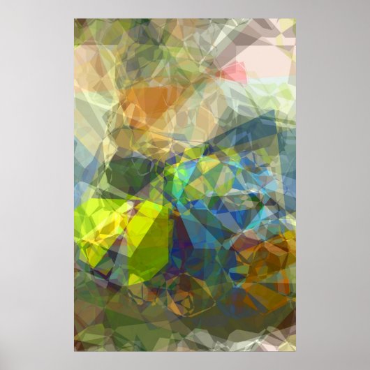 Abstrakte Polygone 224 Poster (Vorne)