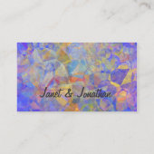 Abstrakte Polygone 36 Visitenkarte (Rückseite)