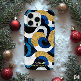 Abstrakte polynesische Wellen - künstlerische Rhyt Case-Mate iPhone Hülle